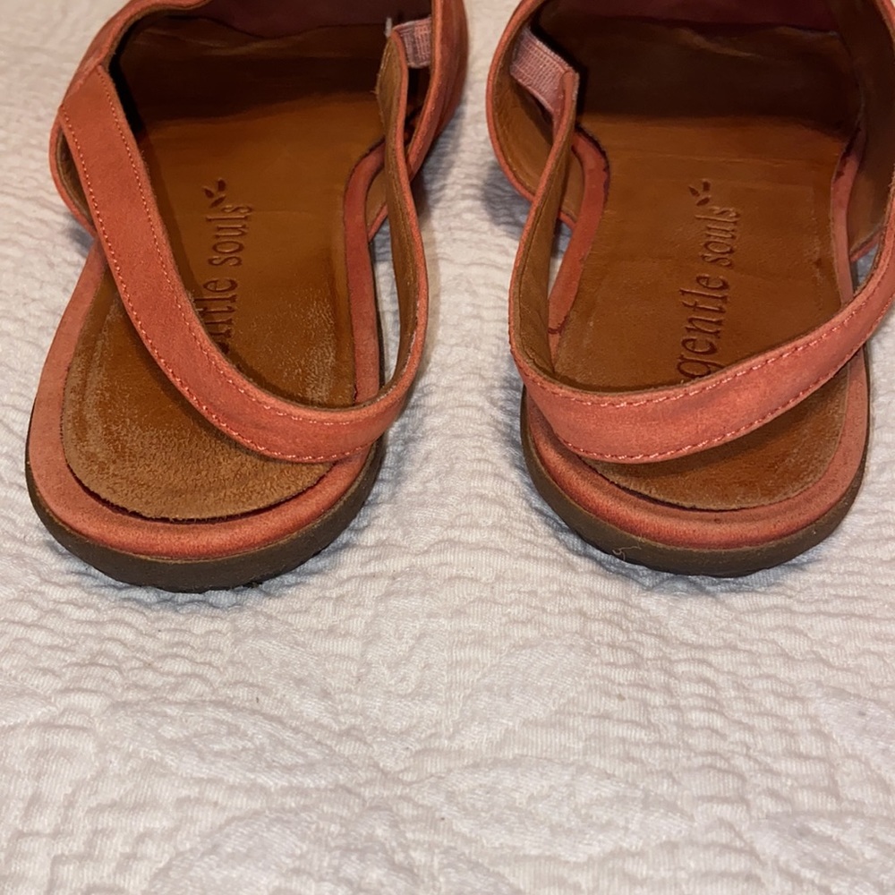 Gentle Souls Women's Peep-Toe Flats - Picture 4 of 5